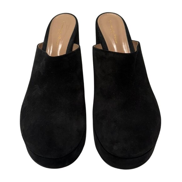 $945 Gianvitto Rossi black lyss platform mules size 11 / eu 41 - Picture 3 of 7